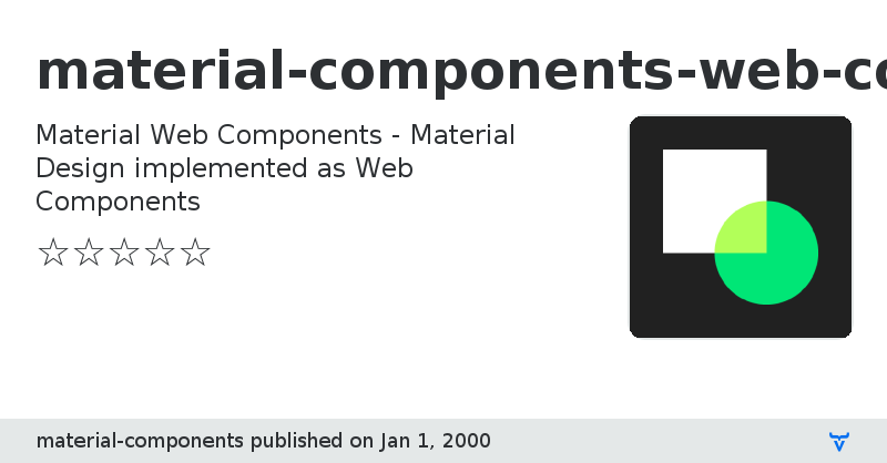 material-components-web-components - Vaadin Add-on Directory
