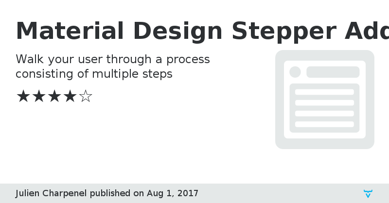 Material Design Stepper Add-on - Vaadin Add-on Directory