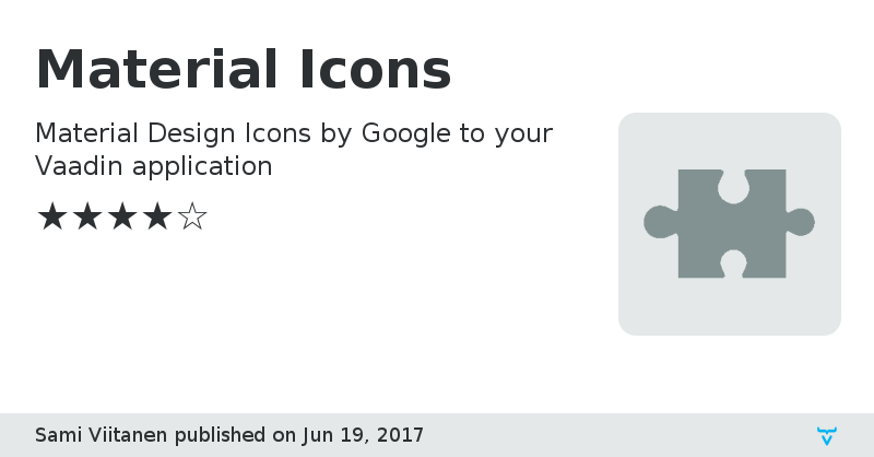 Material Icons - Vaadin Add-on Directory