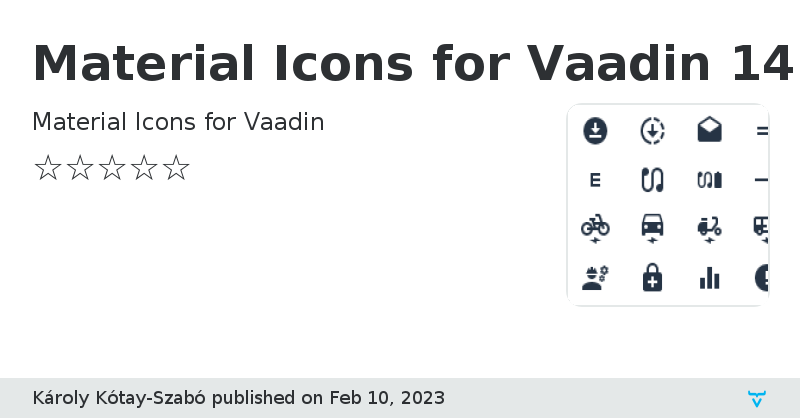 Material Icons for Vaadin 14+ - Vaadin Add-on Directory