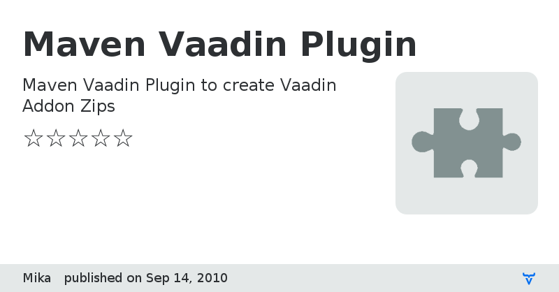 Maven Vaadin Plugin - Vaadin Add-on Directory