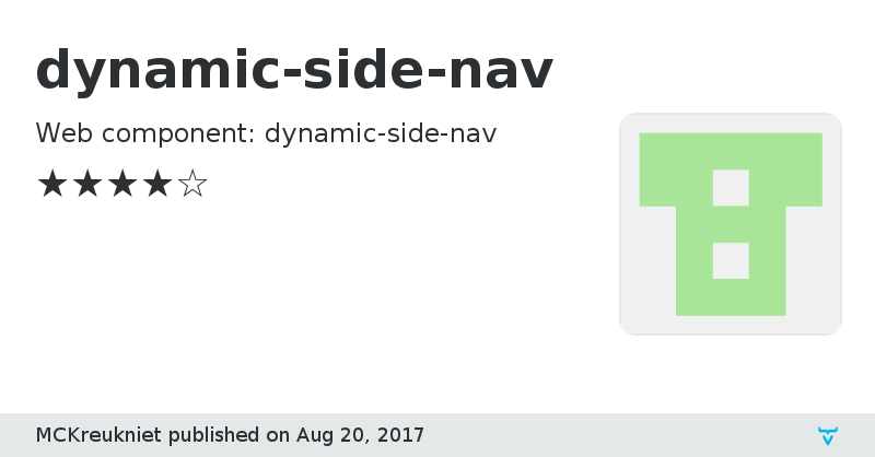 dynamic-side-nav - Vaadin Add-on Directory