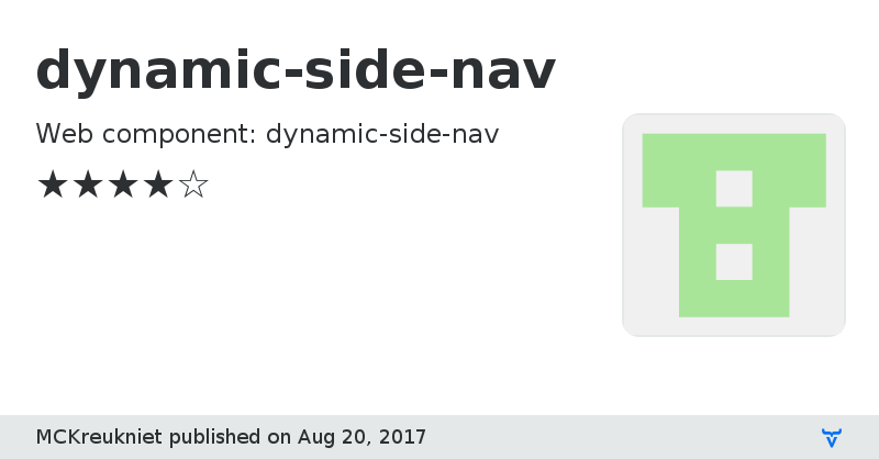 dynamic-side-nav - Vaadin Add-on Directory