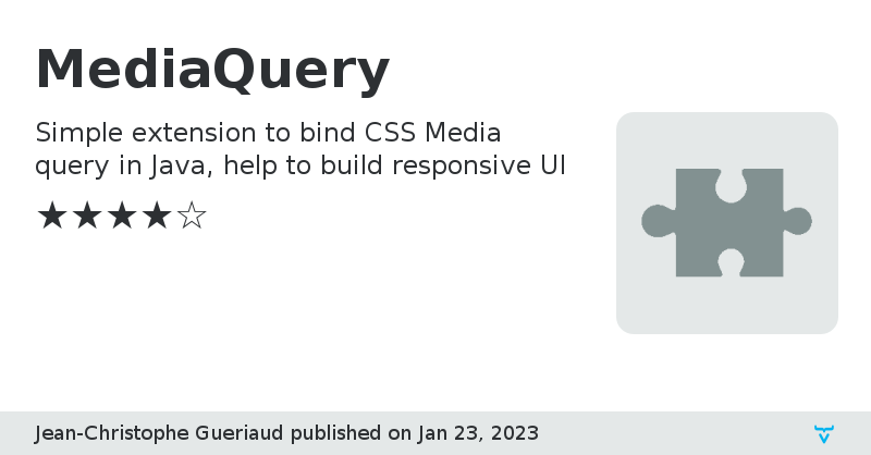 MediaQuery - Vaadin Add-on Directory