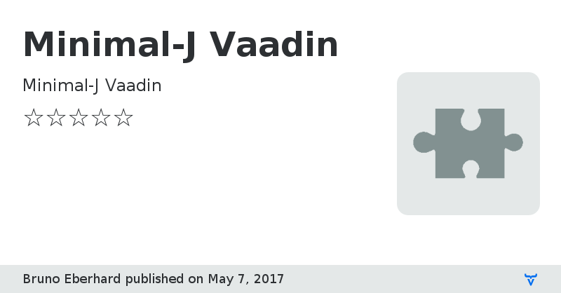 Minimal-J Vaadin - Vaadin Add-on Directory