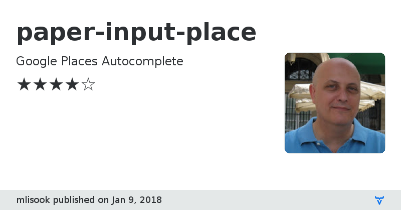 paper-input-place - Vaadin Add-on Directory