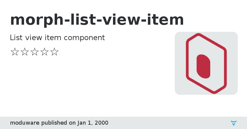 morph-list-view-item - Vaadin Add-on Directory
