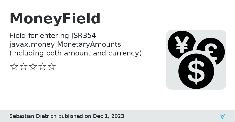 MoneyField - Vaadin Add-on Directory