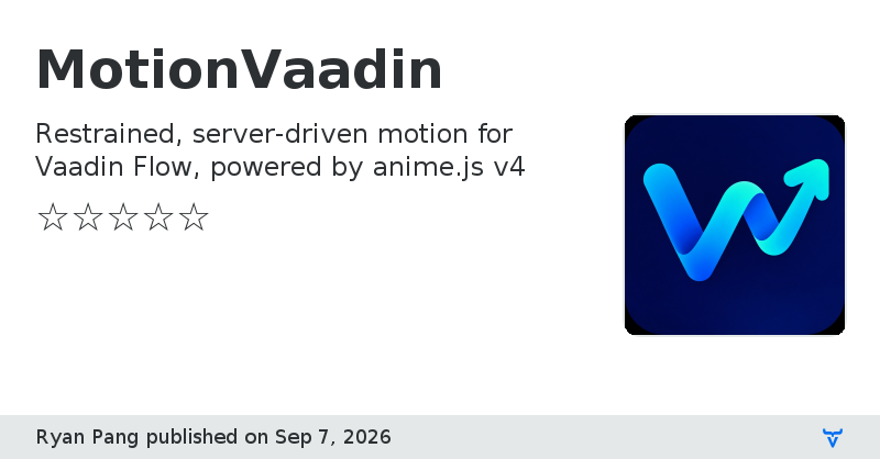 MotionVaadin - Vaadin Add-on Directory