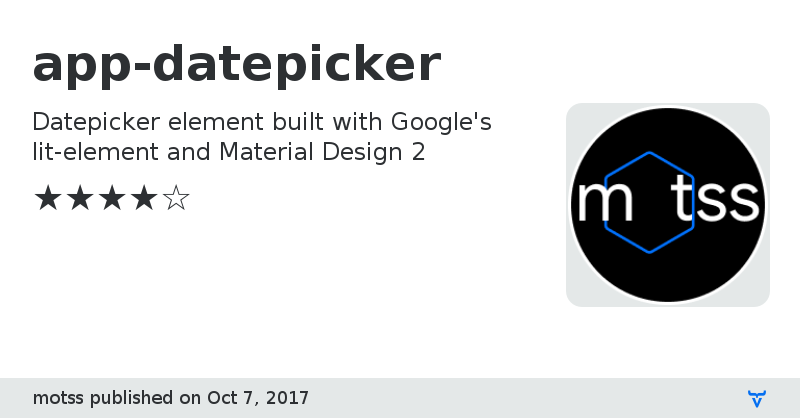 app-datepicker - Vaadin Add-on Directory