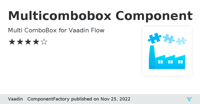 Multicombobox Component - Vaadin Add-on Directory
