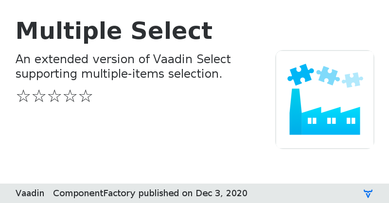 Multiple Select - Vaadin Add-on Directory