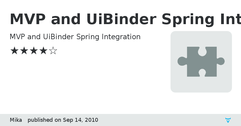 MVP and UiBinder Spring Integration - Vaadin Add-on Directory
