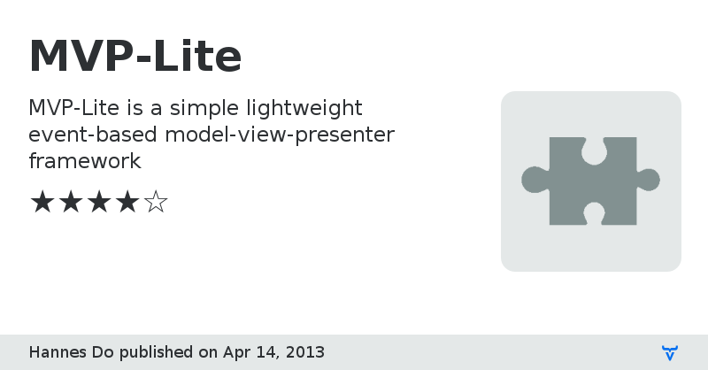 MVP-Lite - Vaadin Add-on Directory