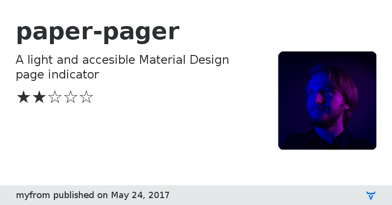 paper-pager - Vaadin Add-on Directory