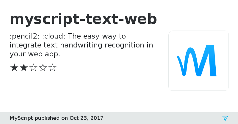 myscript-text-web - Vaadin Add-on Directory