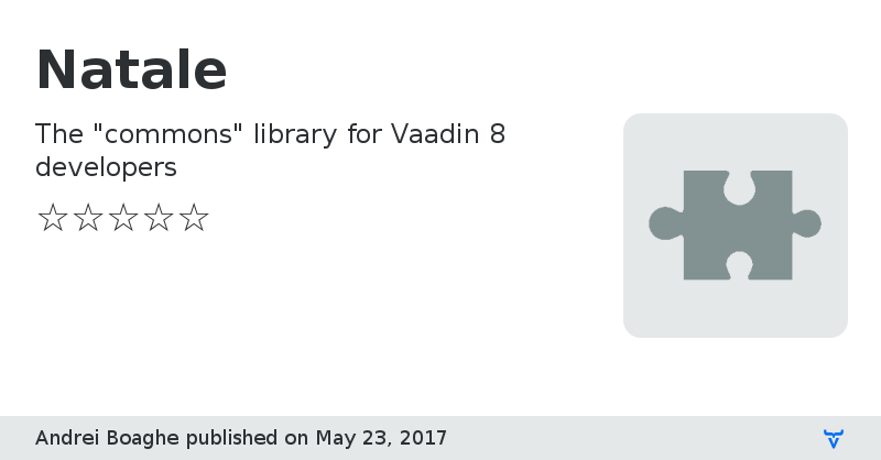 Natale - Vaadin Add-on Directory