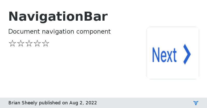 NavigationBar - Vaadin Add-on Directory