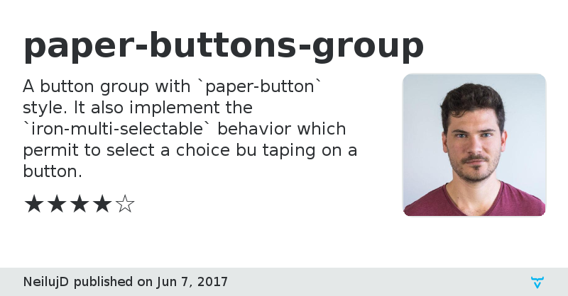 paper-buttons-group - Vaadin Add-on Directory