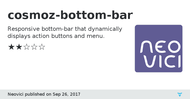 cosmoz-bottom-bar - Vaadin Add-on Directory