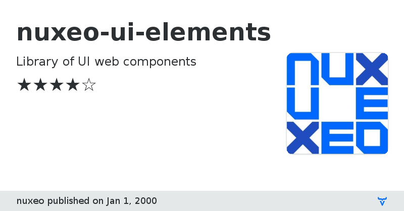 nuxeo-ui-elements - Vaadin Add-on Directory
