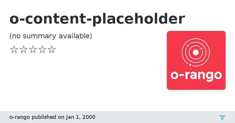 o-content-placeholder - Vaadin Add-on Directory