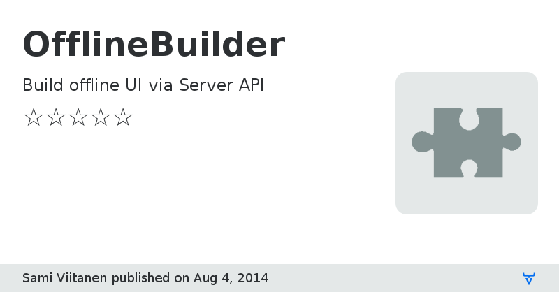 OfflineBuilder - Vaadin Add-on Directory