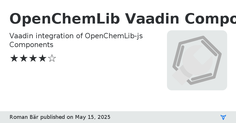 OpenChemLib Vaadin Components - Vaadin Add-on Directory