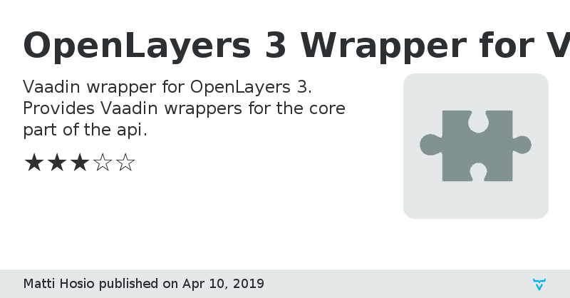 OpenLayers 3 Wrapper for Vaadin - Vaadin Add-on Directory