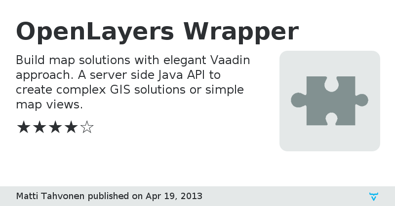 OpenLayers Wrapper - Vaadin Add-on Directory