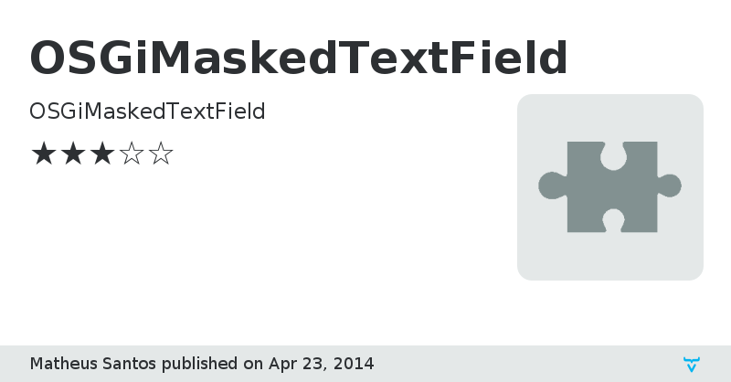 OSGiMaskedTextField - Vaadin Add-on Directory