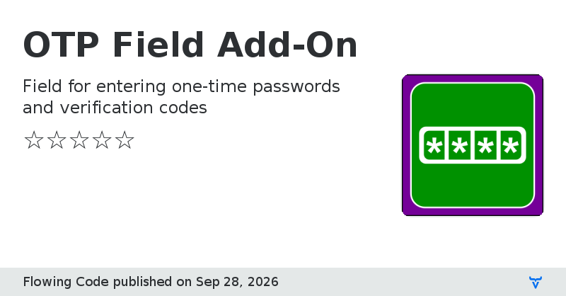 OTP Field Add-On - Vaadin Add-on Directory