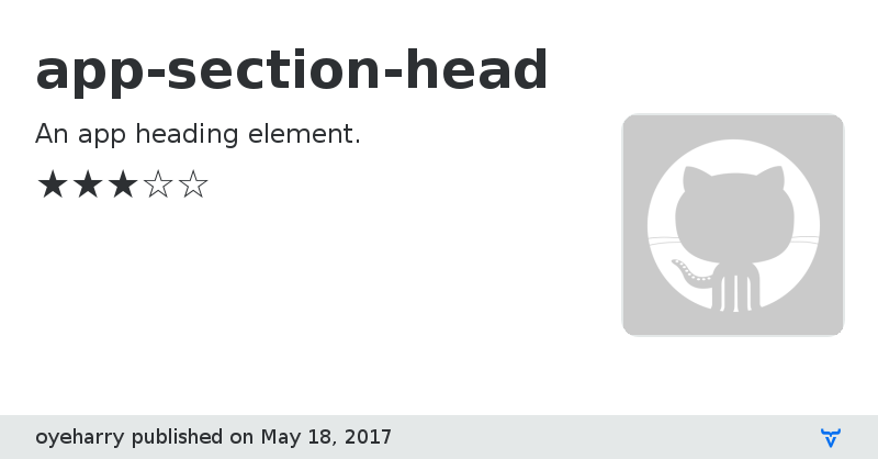 app-section-head - Vaadin Add-on Directory