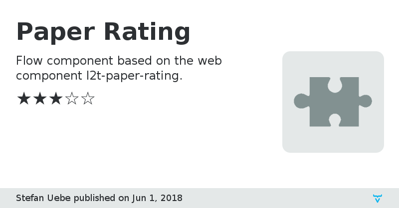 Paper Rating - Vaadin Add-on Directory