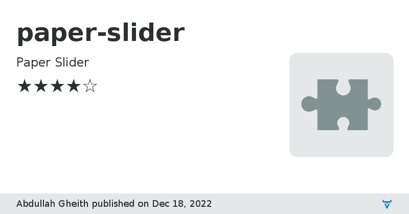 paper-slider - Vaadin Add-on Directory