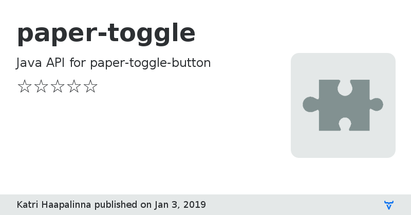 paper-toggle - Vaadin Add-on Directory