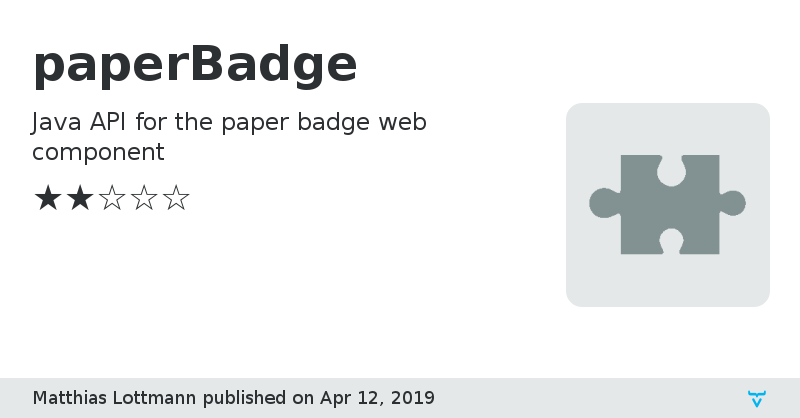 paperBadge - Vaadin Add-on Directory