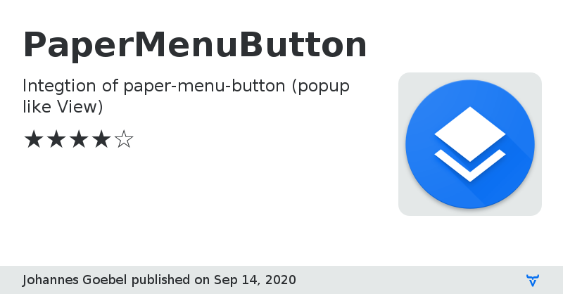 PaperMenuButton - Vaadin Add-on Directory