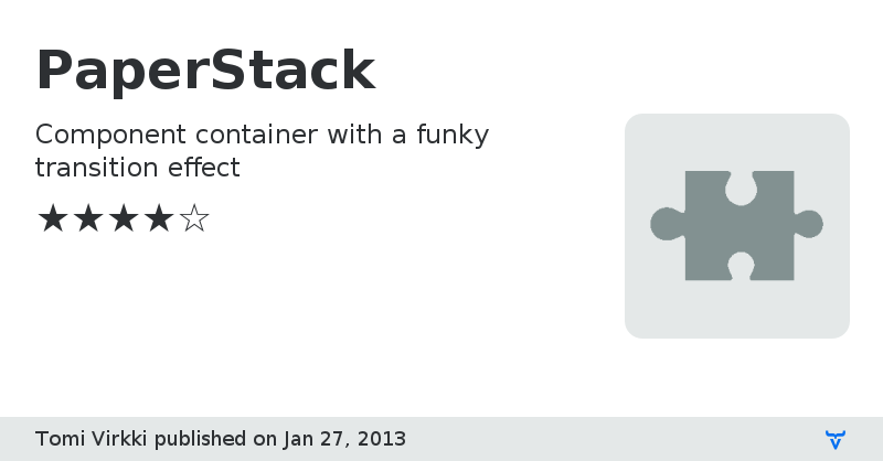 PaperStack - Vaadin Add-on Directory