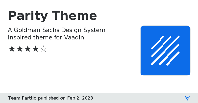 Parity Theme - Vaadin Add-on Directory