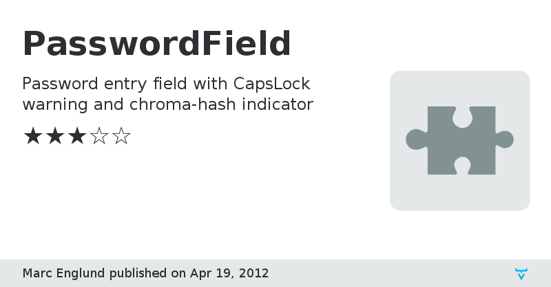 PasswordField - Vaadin Add-on Directory