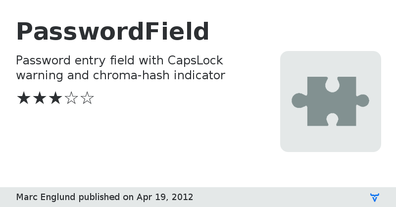 PasswordField - Vaadin Add-on Directory