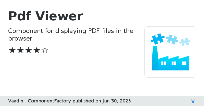 Pdf Viewer - Vaadin Add-on Directory