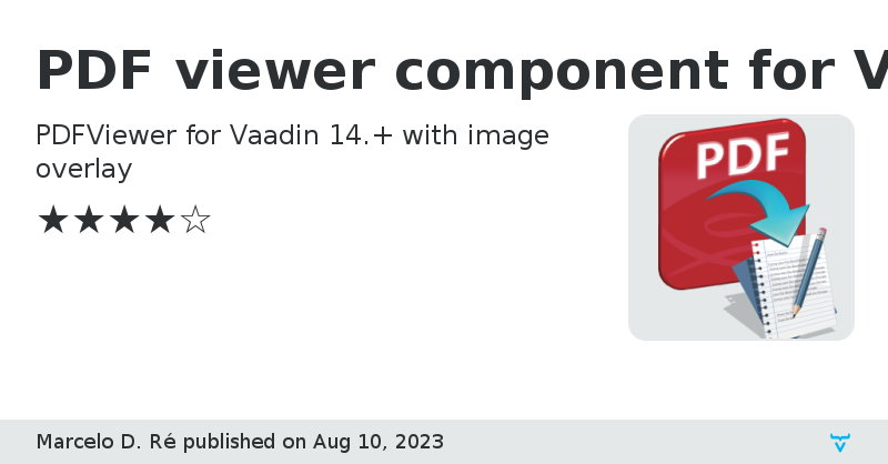 PDF viewer component for Vaadin Flow 14.+ - Vaadin Add-on Directory