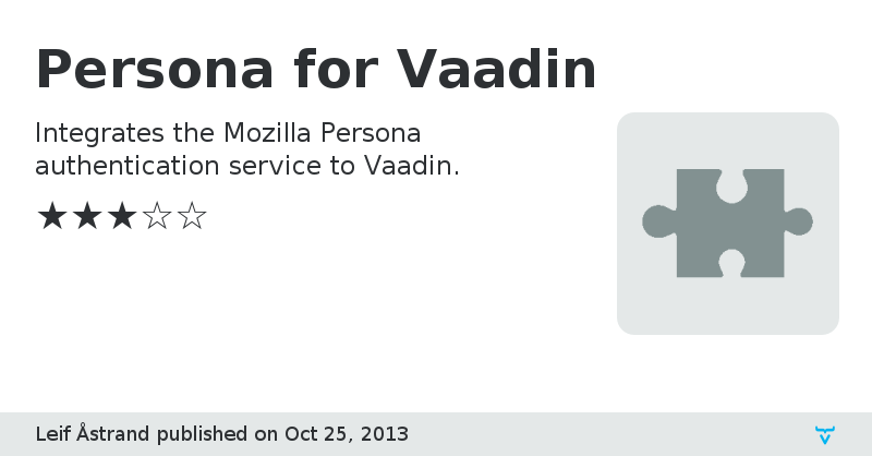Persona for Vaadin - Vaadin Add-on Directory