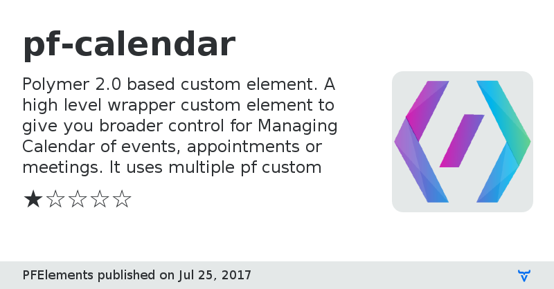 pf-calendar - Vaadin Add-on Directory