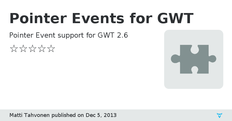 Pointer Events for GWT - Vaadin Add-on Directory