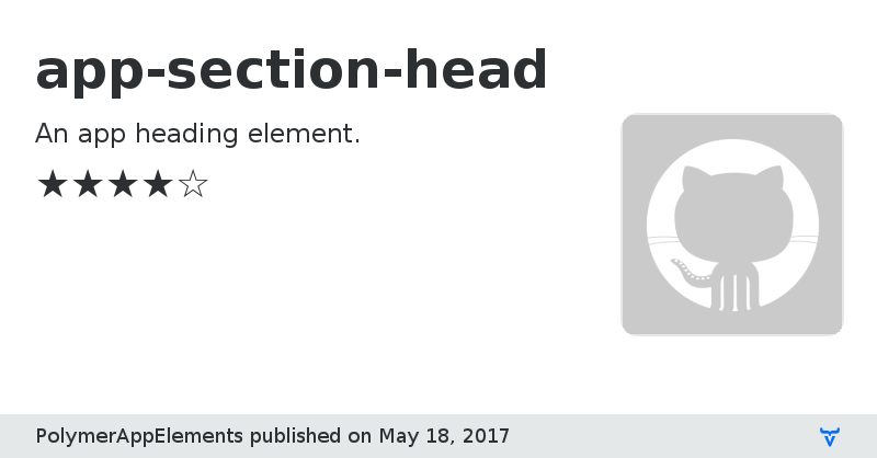 app-section-head - Vaadin Add-on Directory