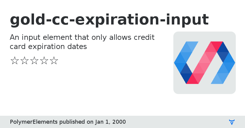 gold-cc-expiration-input - Vaadin Add-on Directory