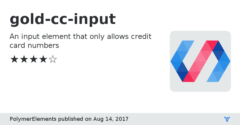 gold-cc-input - Vaadin Add-on Directory